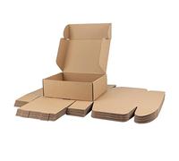RLAVBL Pack de 20 Cajas de Cartón 30,5x22,9x10,2 cm con Tapa, Cajas Pequeñas de Cartón Ondulado, Marrón.