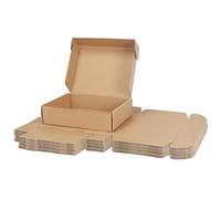 RLAVBL Pack de 20 Cajas de Cartón 30,5x22,9x7,7cm, Caja de Cartón con Tapa,Cajas de Carton para Envios, Marrón.