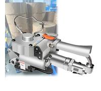 RLCJBMSUG Empacadoras neumáticas, flejadoras de plástico y Acero, empacadoras portátiles, flejadoras de Embalaje, Fuerza de apriete: 0-3500 N, para Fibra química, algodón, A25