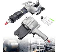 RLCJBMSUG Flejadora neumática de Acero, Herramienta combinada de Alta Resistencia para tensar y sellar Correas metálicas, solución de Embalaje portátil.