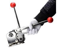 RLCJBMSUG Herramienta Manual para flejado de Metal, flejadora sin Sello 3 en 1 para Embalaje de Acero con Hebillas, eficiente y Duradera.