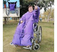 RLCJBMSUG Manta para Silla de Ruedas, Impermeable, Resistente al Viento, con Forro Polar, Cubre Todo el Cuerpo, piernas y Parte Inferior del Cuerpo. Accesorio para Silla de Ruedas.