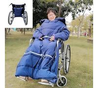 RLCJBMSUG Manta para Silla de Ruedas, Manta de Invierno Cortavientos con Forro Polar, para Todo el Cuerpo, para piernas y Parte Inferior del Cuerpo, Accesorio para Pacientes en Silla de Ruedas