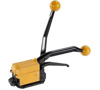 RLCJBMSUG Máquina de flejado de Acero, Tensor Manual sin precinto, Fuerza de apriete Ajustable, para flejes de Acero de 13-19 mm de Ancho y 0,38-0,58 mm de Espesor.