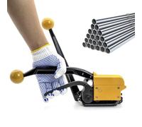 RLCJBMSUG Tensor Manual de flejado de Acero sin precinto con Fuerza de apriete Ajustable, Estructura de 2 etapas Que Aumenta la Fuerza, Ideal para empaquetado y agrupamiento.