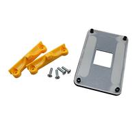RLECS 1 unid AM4 Backplane disipador de calor soporte placa base CPU ventilador de refrigeración placa de montaje para AM4 AMD zócalo, amarillo