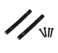 RLECS 2 barras de tensión de cuerda de guitarra con 4 tornillos, retenedor de cuerda negro de 45 mm para puente de guitarra Floyd Rose Schaller trémolo