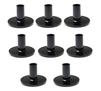RLECS 8pcs Cymbal mangas de plástico tambor manga platillo soporte mangas con brida base para percusión tambor conjunto piezas, negro