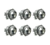 RLECS Juego de 6 abrazaderas de cable de aleación de zinc de 1/2 pulgada para accesorios de conducto eléctrico de metal, certificado UL para proyectos eléctricos residenciales y comerciales