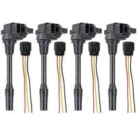 RLFNPHMHX 4 Uds bobina de encendido for M/i/t/s/u/b/i/s/h/i C/o/l/t M/i/r/a/g/e P/a/j/e/r/o G/a/l/a/n/t E/c/l/i/p/s/e 1.8L,MD362913 H6T12471A(Coil and Plug)