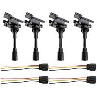 RLFNPHMHX Bobina de encendido de 4 piezas con enchufe compatible con M//i/t/s/u/b/i/s/h/i S/p/a/c/e S/t/a/r L/a/n/c/e/r 1.6LM/i/r/a/g/e V 1.3 4Cyl 1.3L 1.6L 1.8L 2.0L 099700048 MD361710(Coil and Plug)