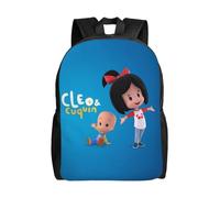 RLHRJEFZ Mochila novedosa de Cleo y Cuquin, ligera, de gran capacidad, para viaje, para portátil, mochila informal, regalo para niños y niñas