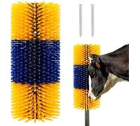 RLinEa Cepillo para rascar de vaca, cepillo de pelo para ganado, nailon, alivia la picazón, ideal para animales de granja como caballos, ganado, ovejas, cerdos, ciervos