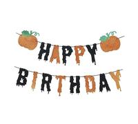 RLKHXBS 1set Hanging Birthday Banner Decoration for Halloween and Thanksgiving Reusable Pendant Decor for Parties for Unique Birthday Celebrations and Photo Props