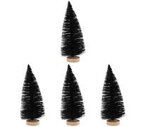 RLKHXBS Árbol de Navidad Artificial de Mesa, 4 Piezas, Adorno para el hogar, árbol de Pino Artificial para Fiesta, decoración navideña, Modelo en Miniatura de Escritorio, día de conmemoración del