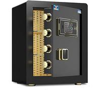 RLKHXBS Cabinet s Home s s and Lock es Money ty es for Home Digital Steel Alloy Drop Includes Keys (Color : Black)