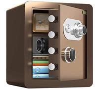 RLKHXBS Cabinet s s Cabinet Mechanical Password ty Household 45cm Large Fireproof Waterproof Anti-Drilling Anti-Theft Invisible (Color : Coffee Gold)