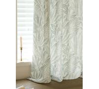 RLKHXBS Cortinas Bohemias semiopacas con diseño Floral de Color Beige grisáceo, 84 Pulgadas de Largo, Mezcla de algodón y Lino, Cortinas Bohemias con pestaña Trasera para Sala de Estar, Dormitorio, 1