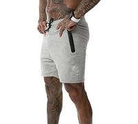 RLKHXBS Cotton Sporting Running Shorts Sweatpants Fitness Short Pants Jogging Gyms Zippers Pocket Sport Short