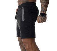 RLKHXBS Cotton Sporting Running Shorts Sweatpants Fitness Short Pants Jogging Gyms Zippers Pocket Sport Short