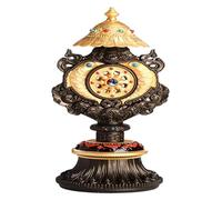 RLKHXBS Decoración de tabletas Aloy Crafts Decoración Budista tibetana, Hall de Buda Budista de Decoración Tantra Gold para decoración de Mesa Enhere, M