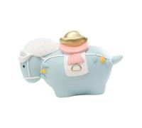 RLKHXBS Escultura de Caballo Gordo Tang de Resina, Adorno de Mesa, Estatua de Escritorio, decoración de Estante para Dormitorio, Ligero, Verde