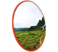 RLKHXBS Espejos de seguridad convexos Espejo de tráfico convexo en la carretera 60 cm, resistente a la intemperie, espejo de seguridad convexo no deformado, espejo giratorio para cruce de caminos para