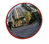 RLKHXBS, Espejos de Seguridad Vial 130 Grados 30 cm Gran Angular Seguridad Espejo de Carretera Convexo Curvo Espejo de Entrada, para Entrada, almacén y Garaje con Soporte de fijación a la Pared