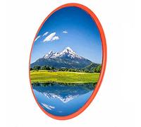 RLKHXBS Esquina de Espejo de Seguridad Convexo Rojo, Espejos de Entrada para Punto Ciego, Espejo de Seguridad Curvo Interior y Exterior para habitación, Entrada, estacionamiento, Garaje, Oficina