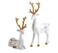 RLKHXBS Estatua de mesa Decoración de ciervos con suerte Estilo de lujo Room Gabinete de televisión Gabinete de vinos Entrada Estatua de ciervos Decoración de regalos de inauguración de recién casados