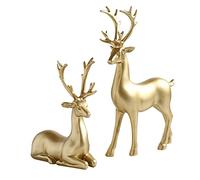 RLKHXBS Estatua de mesa Decoración de ciervos con suerte Estilo de lujo Room Gabinete de televisión Gabinete de vinos Entrada Estatua de ciervos Decoración de regalos de inauguración de recién casados
