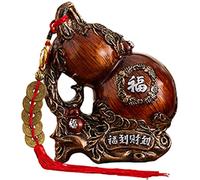 RLKHXBS Estatua de Mesa Gourd Piggy Bank Table Top Tope Collection Wealth Luck Feng Shui Statue Resin Crafts Decoración de Año Nuevo