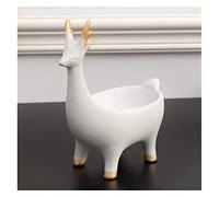 RLKHXBS Estatua de Mesa Resina Resumen Figuras de Ciervos Caja de Almacenamiento Key Organizador Accesorios de decoración del hogar Estatuas de decoración del jardín