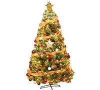 RLKHXBS Fácil Montaje, Pino De Navidad Artificial con Aguja De Pino Cifrada con Soporte Plegable, Árbol De Navidad con Bisagras-Verde 210 Cm (7 Pies) El Nuevo