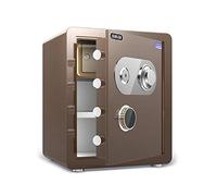 RLKHXBS, Fireproof Seguridad Impermeable Gabinete Digital Firecoof, antirrobo, casillero de Efectivo Anti-Enjuague, y, para compañías de banca hotelera, Brown (45
