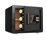 RLKHXBS Fireproof Waterproof Deposit Box Safe Secure Fingerprint Electronic Password Cabinet Safes for ID Papers, A4 Documents, Laptop Computers, Jewels38 32 30Cm,Black