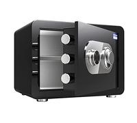 RLKHXBS, Fireproof Waterproof s Small Home s Are Fireproof and Anti-Theft, Password Lock Cabinet, Steel Tamper-Proof Cash Document, Large Capacity for Home Office (G (Blac