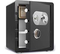 RLKHXBS Fireproof Waterproof Safe Mechanical Lock Fireproof,Waterproof Anti-Theft Household Steel Storage Box, Lockers Heirlooms, and Documents for Home Office Cash,45 * 33Cm