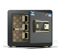 RLKHXBS, Fireproof Waterproof Security Digital Cabinet Electronic, Fingerprint Password Lock, Double Alarm, Home Office Large-Capacity, 28 (Bla