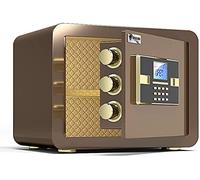 RLKHXBS, Fireproof Waterproof Security Fireproof Electronic Steel Anti-Theft Security Home Small Cabinets Height 25cm/30cm for Home Office Cash Use (Brown 35x (Bro