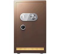 RLKHXBS, Fireproof Waterproof Security Security for Home Fireproof Waterproof Large-Capacity Steel Container with Recessed Door, Jewelry Cabinet ((Bro