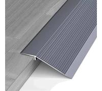 RLKHXBS Floor Transition Strip for Wood to Carpet/Laminate to Floor Tiles, Aluminum Doorway Edge Trim 10cm Wide Thresholds Reducer Bar, Easy to Install