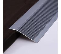 RLKHXBS Floor Transition Strips Uneven Flooring, Extra Wide 10cm Carpet Edge Trim Metal Threshold Strip with Groove, Anti Skid Doorway Reducer Easy to Install