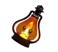 RLKHXBS Halloween Pumpkin Lantern Battery Operated Led Candle Light Spooky Decorative Props for Home Party Festival Lightweight Eerie Expressions for Fireplaces Gardens and