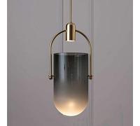 RLKHXBS Indoor Chandelier, Capsule Glass Chandelier Pendant Light Post Ceiling Lighting Fitting for Home Office Bedroom Coffee Shop Bar Lamps Decorate and Green Lampshades Chandeliers