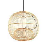 RLKHXBS Indoor Chandelier, Chinese Creative, Classical Woven, Retro Circular Hand-Woven Rattan Wicker Lighting, Used In Hotels, Homestays, Restaurants, Cafes, Tea Rooms, Farmhouses