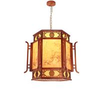 RLKHXBS Indoor Chandelier, Chinese Style Lantern Chandelier, Imitation Ceiling Lamp, Antique Tea House Courtyard Hanging Light, Courtyard Corridor Palace Lantern,for, Clubs, Cafes, Cafes Light