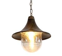 RLKHXBS Indoor Chandelier, European Outdoor Ceiling Light Antique Metal Pendant Light Transparent Acrylic Lampshade Chandelier Retro Garden Villa Balcony Aisle Corridor E- Hanging Lamp Mo