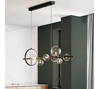 RLKHXBS Indoor Chandelier, Glass Chandelier Lighting Pendant Chandeliers G9 Sockets Light Fixture Home Lamp Lights Living Room Kitchen Indoor