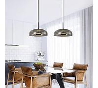 RLKHXBS Indoor Chandelier, Glass Droplight Living Room Dining Room Ceiling Light Stylish Lighting Fixtures Height Adjustable Suspension Wire Lights for Commercial Exhibition Venue, Hotel, Bar